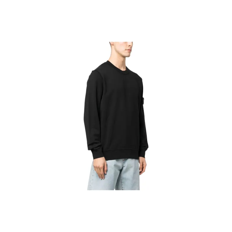 STONE ISLAND 532B9 Felpa Logo Patch Crewneck-3