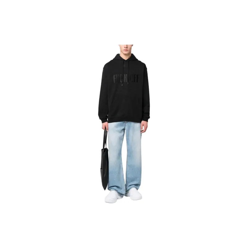 VTMNTS Slogan Printed Drawstring Hoodie-2
