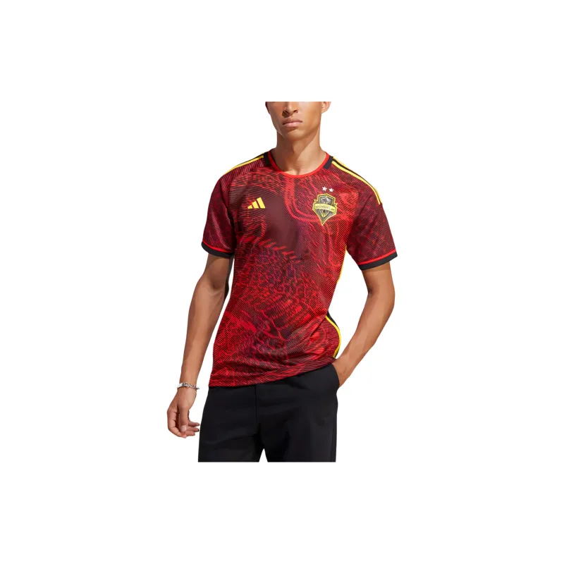 Adidas Soccer Jersey Men's Red/Black Color-2