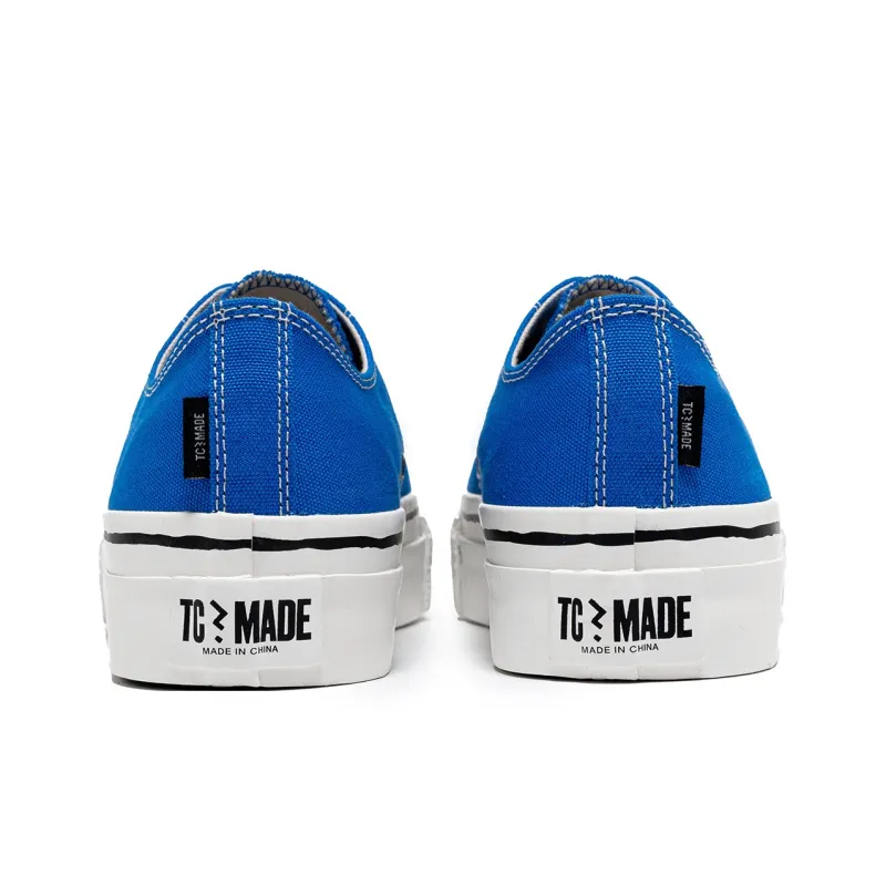 TC Wear-Resistant Low-Top Canvas Shoes Unisex Blue-5