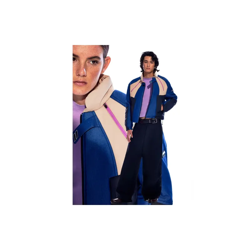 Umamiism Puffer Jackets Unisex Blue-3