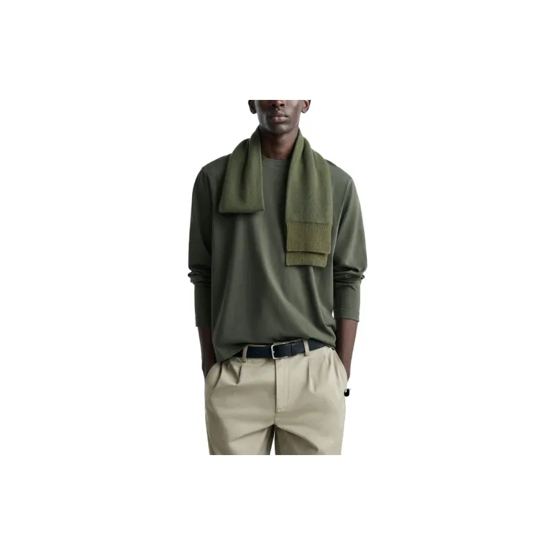 ZARA T-Shirts Men Dark Khaki-1