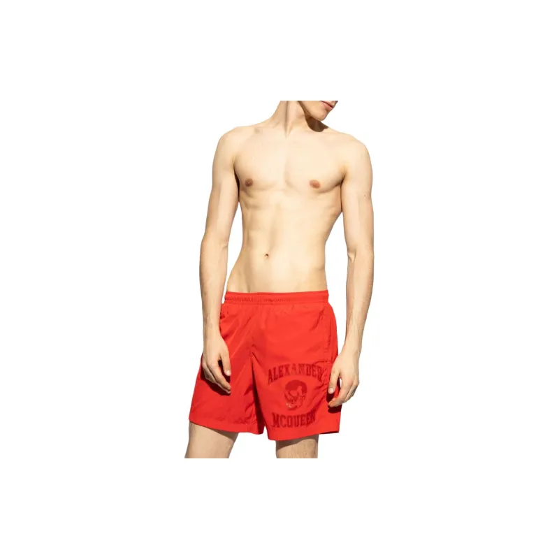 Alexander McQueen Logo Detailed Swim Shorts-1