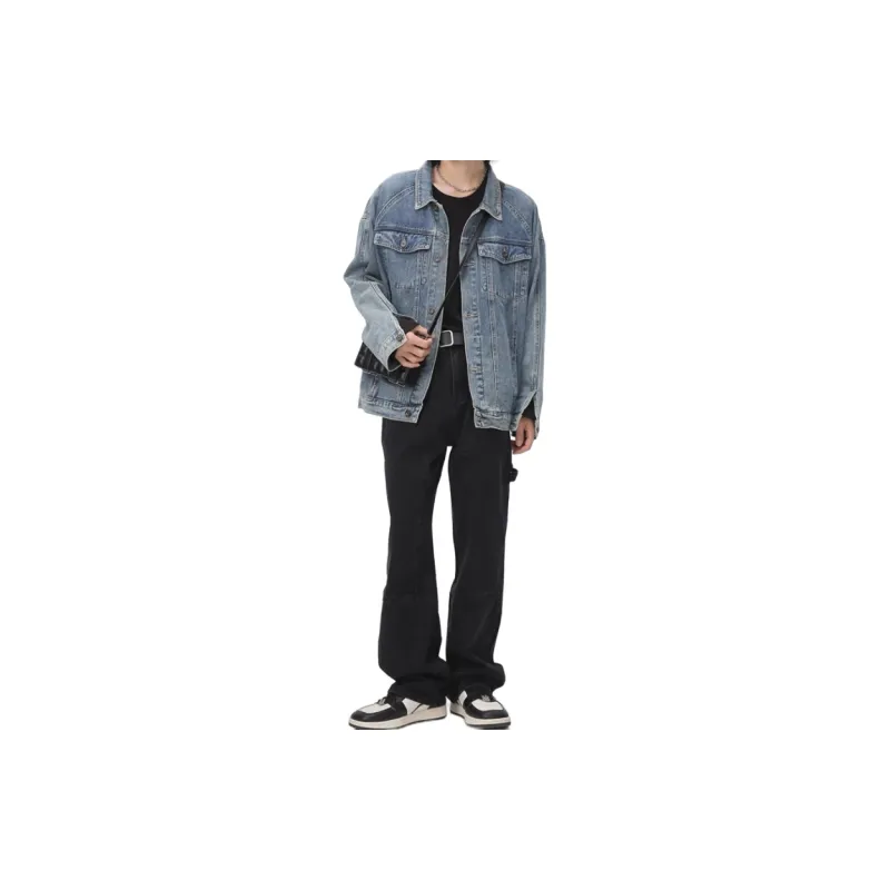 Voguo Relay Denim Jacket Unisex Blue-5