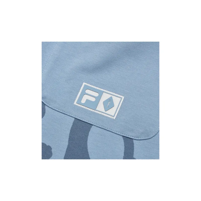 FILA FUSION Knitted Sweatpants Unisex Gray Blue-2
