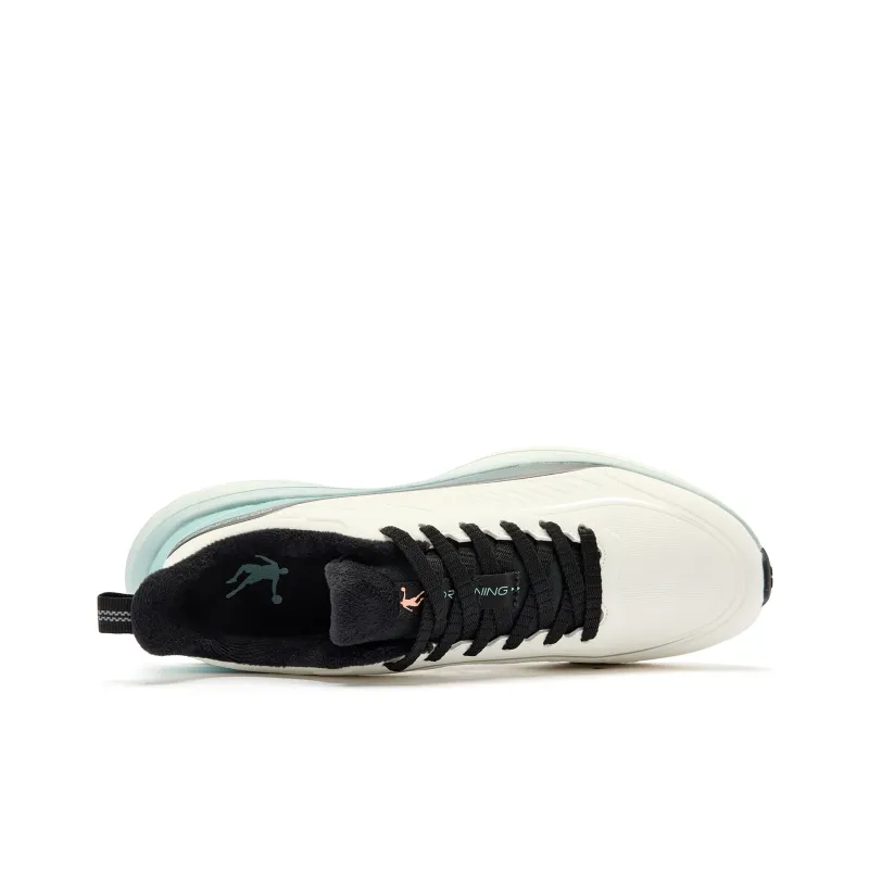 QIAODAN Rainwing 4.0 Running Shoes Men Low Top Ivory/Shadow Cyan-3