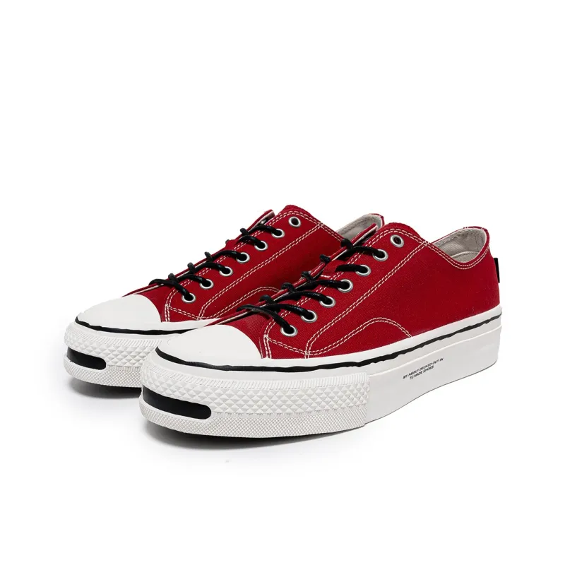 TC Wear-Resistant Low-Top Canvas Shoes Unisex Red-2