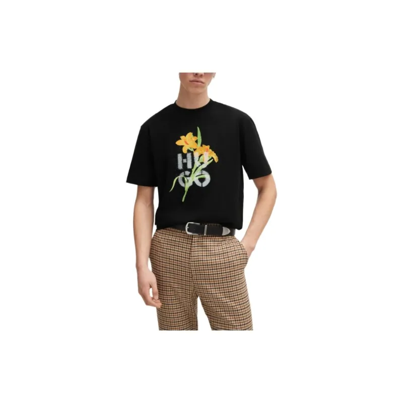 HUGO BOSS T Shirts Men Black-1