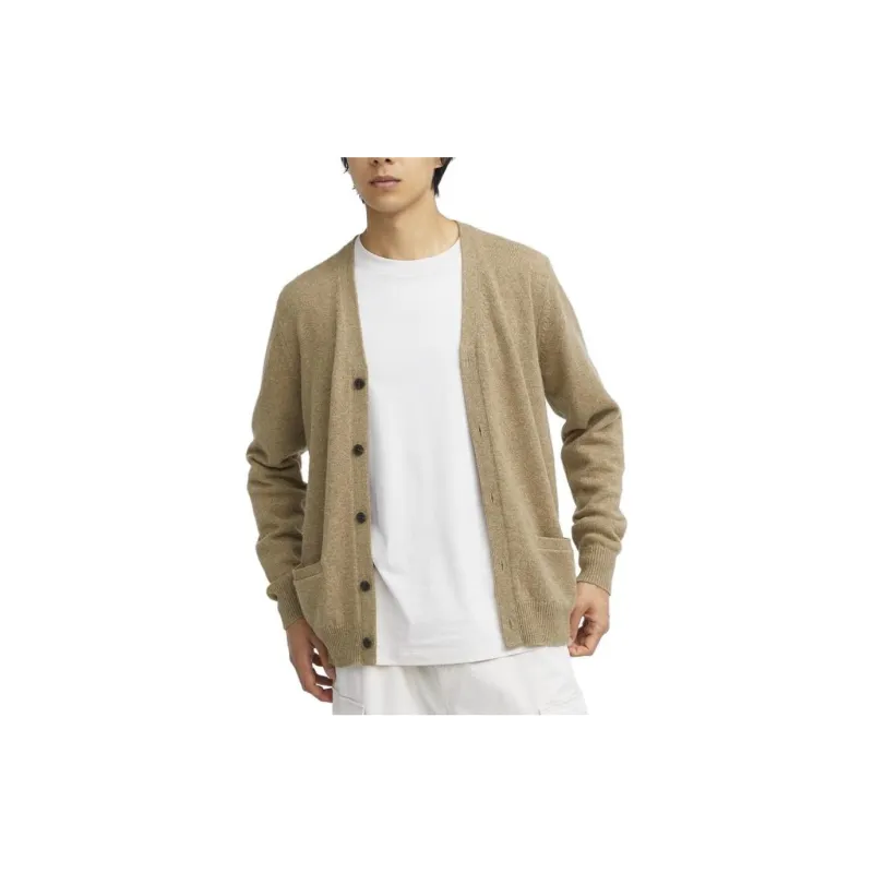 UNIQLO Knitwear Unisex Dark Beige-2