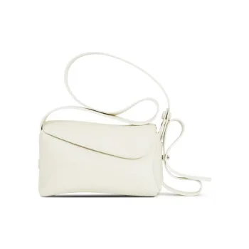 STAR TOWN Cow Leather Crossbody Small Square Bag Trumpets Unisex Milkshake White/Toffee Brown/Mousse Black/Sand Dune