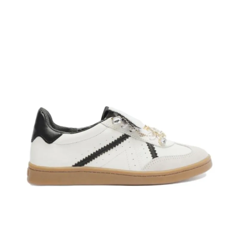 Schutz Pony Low-Top Skateboard Shoes Women's White-1