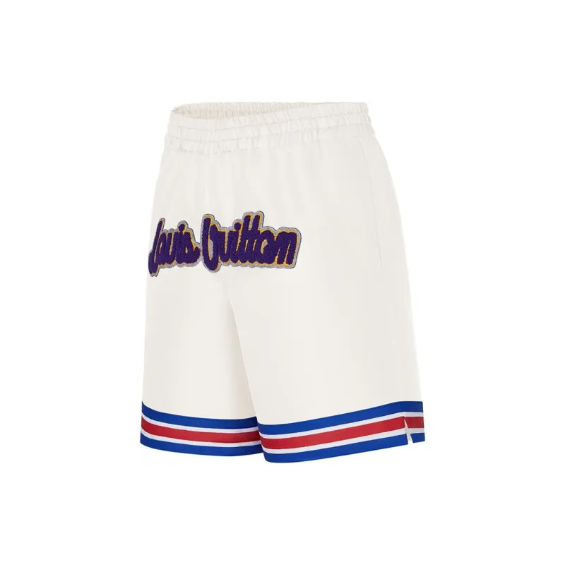 LOUIS VUITTON x NBA New Quarterly Products Of LV Basketball Shorts Men's White-2