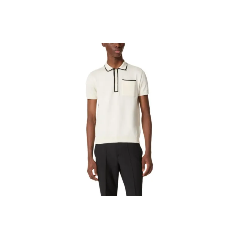 Valentino Polo Shirt Men's Ivory White-1