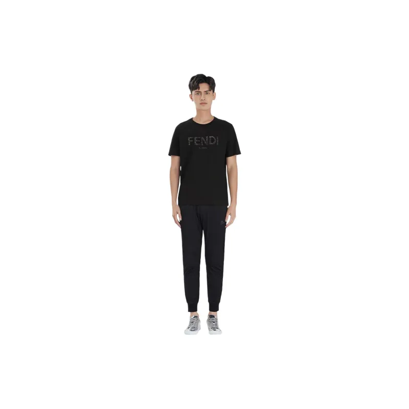 FENDI SS23 Regular T Shirt Men's Black-2