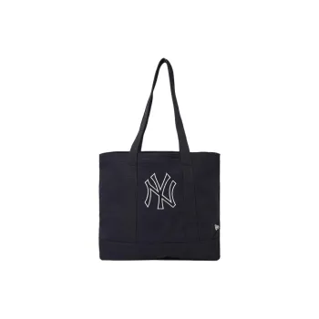 New Era Fabric Tote Bag Shopping Bag Shoulder Bag Handbag Unisex Black