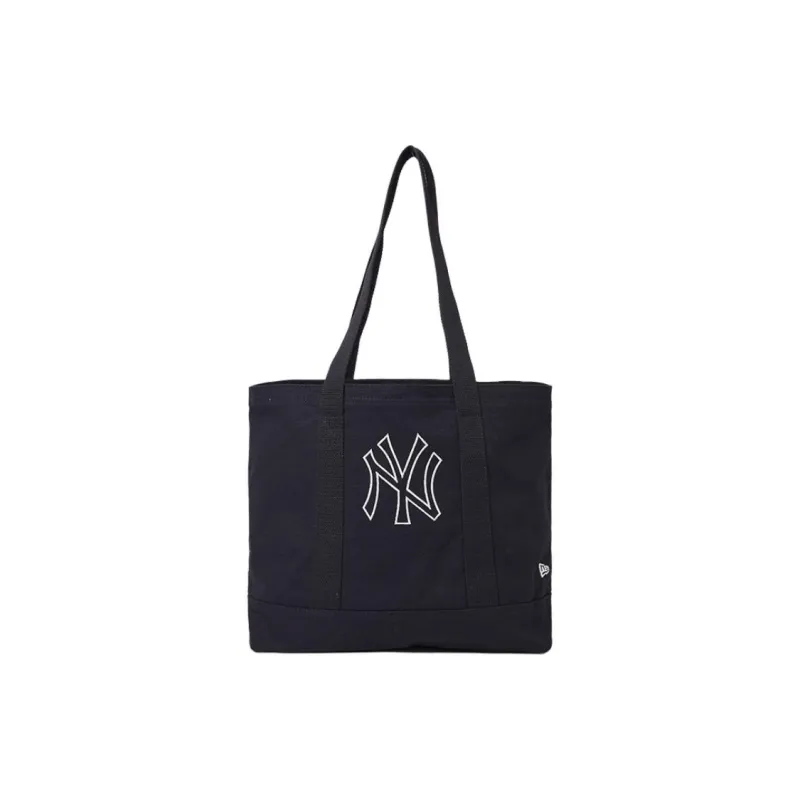 New Era Fabric Tote Bag Shopping Bag Shoulder Bag Handbag Unisex Black-0