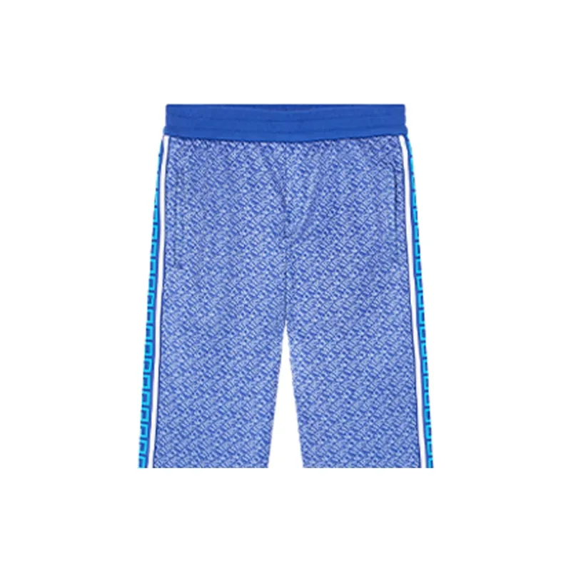 VERSACE Knitted Sweatpants Men Blue-5