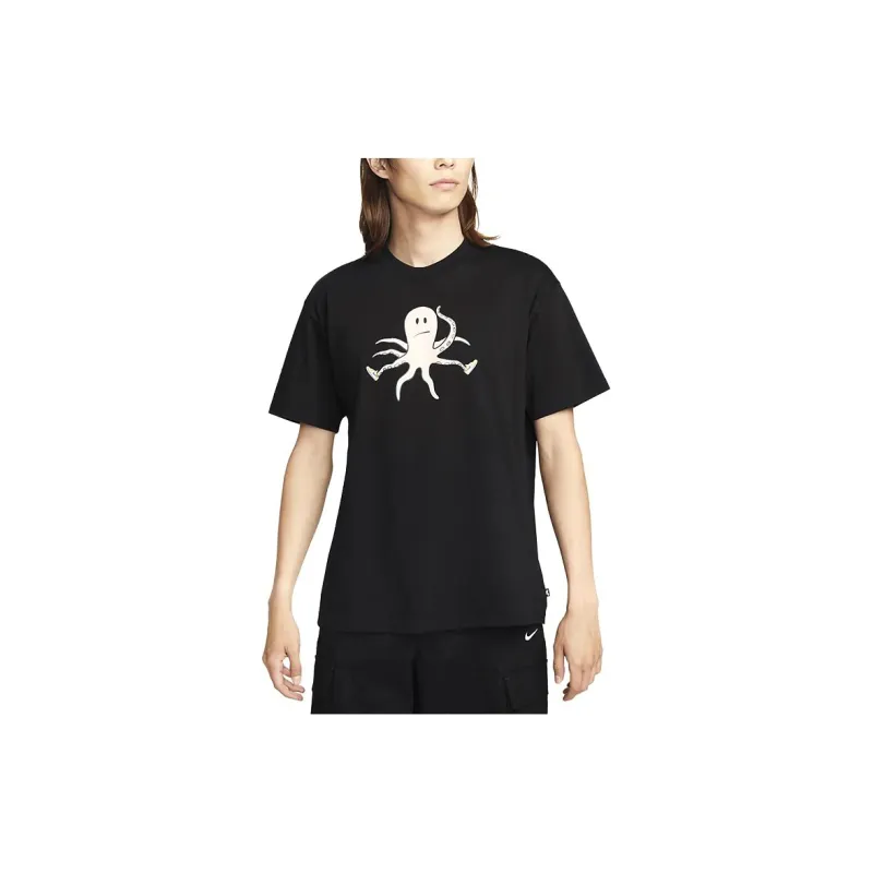 Nike T Shirts Men Black-3