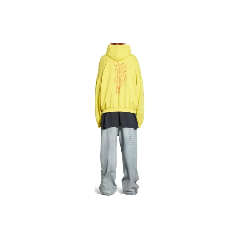Balenciaga Logo Printed Oversize Hoodie-3