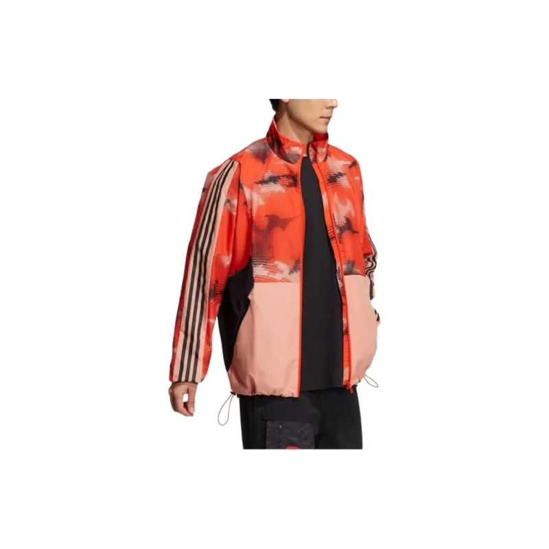 Adidas Breathable Coat Men's Orange Yellow-3