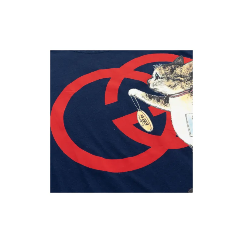 GUCCI T-Shirts Unisex Dark Blue-4