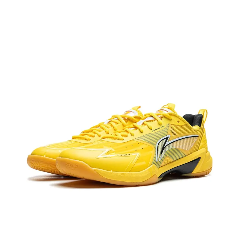 LiNing Anti Slip Wear Resistant Low Top Badminton Shoes Unisex Radiant Yellow-2