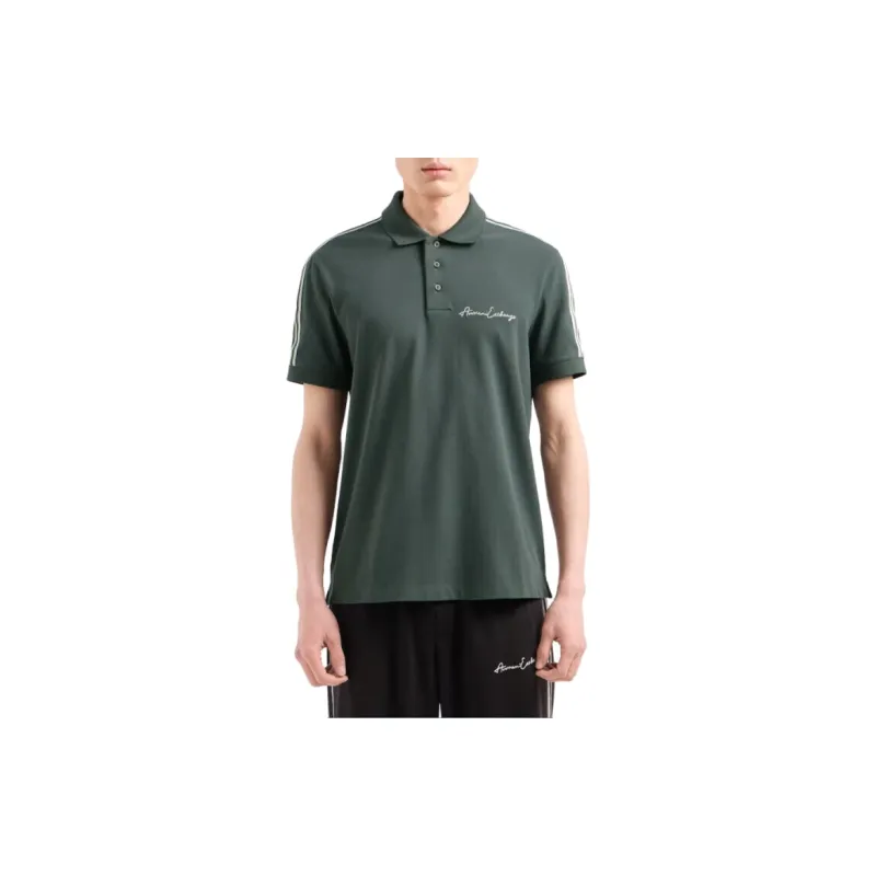 ARMANI EXCHANGE SS24 Polo Shirt Men's Green-4