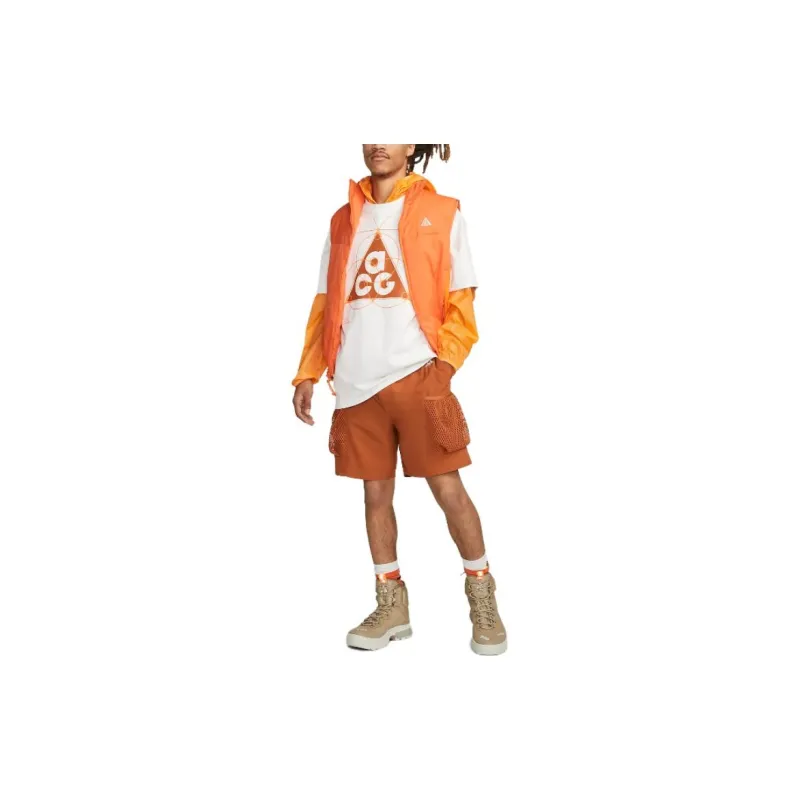 Nike Casual Shorts Men Orange-1