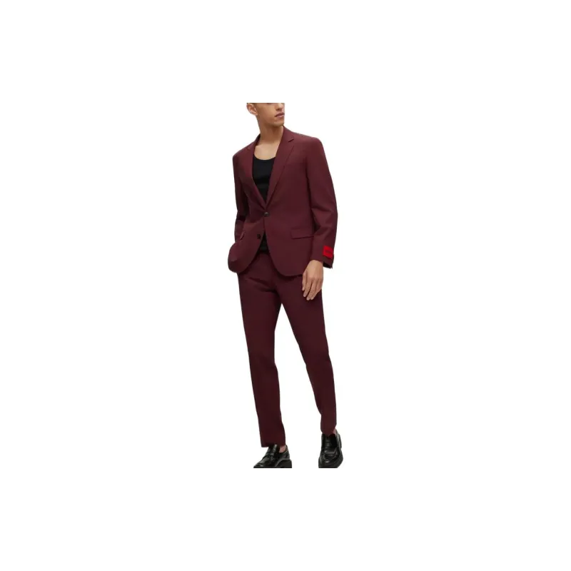 HUGO BOSS Business Suits Men's Deep Red-1
