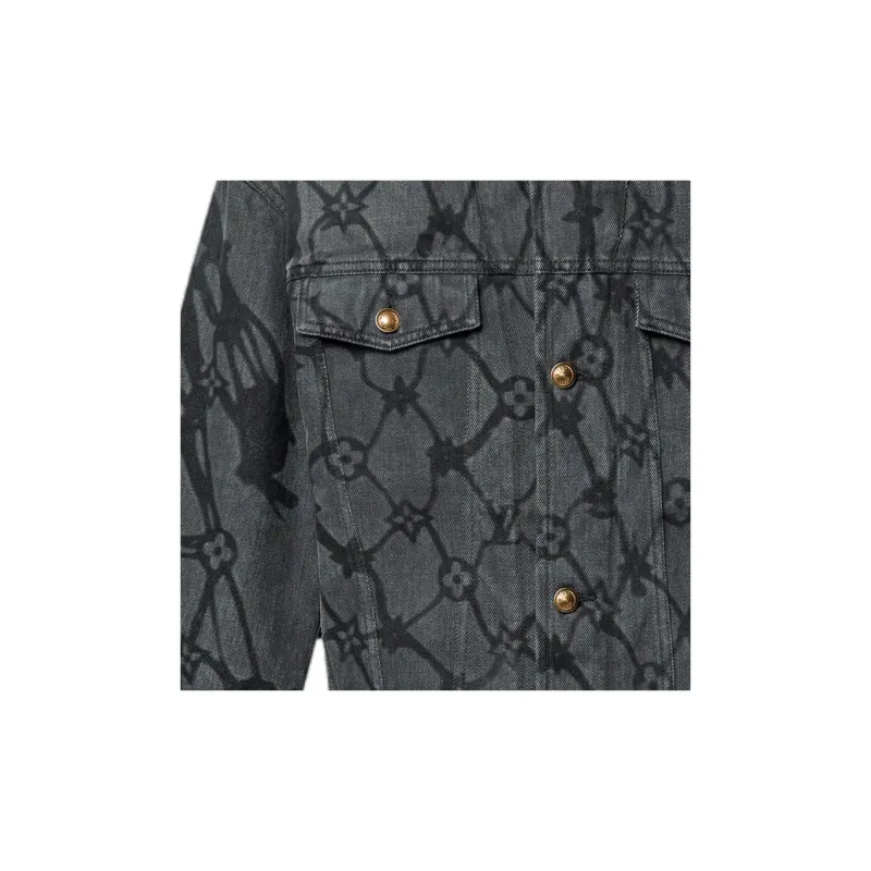 LOUIS VUITTON Monogram Denim Hooded Blouson-5