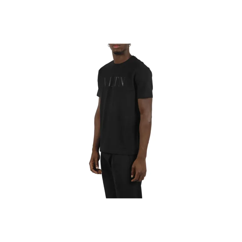 Valentino Vltn Logo Printed Crewneck T Shirt-3