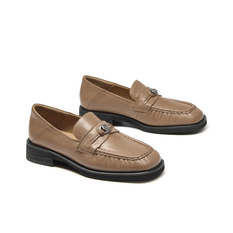 Beau Today Loafers Women's Apricot, Khaki-10