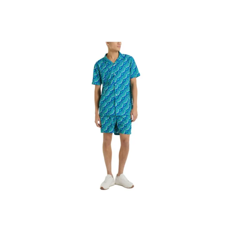 Umbro SS24 Cabana Printed Shirt Shirt Men's Green-2