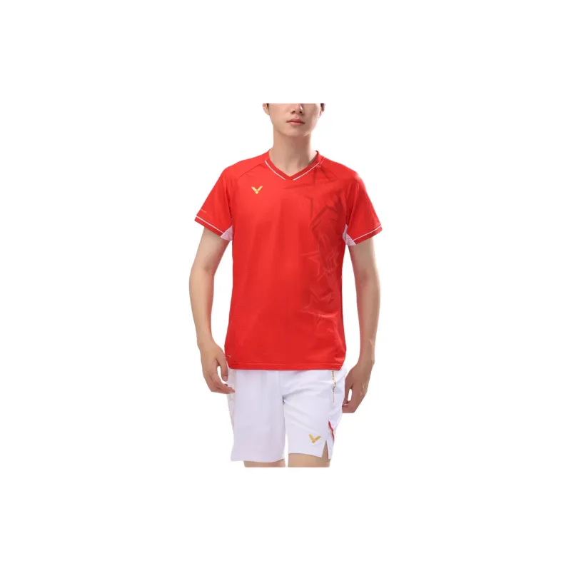 VICTOR T Shirt Unisex Flame Red-2