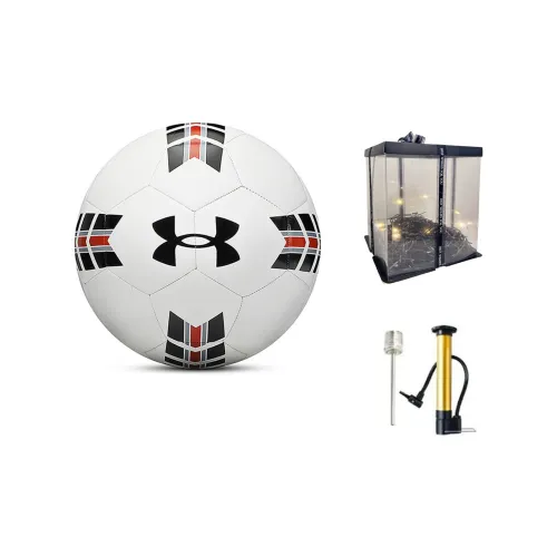 Under Armour Size 5 Ball Soccer TPU Machine Stitched Soccer Ball Unisex White Black Orange