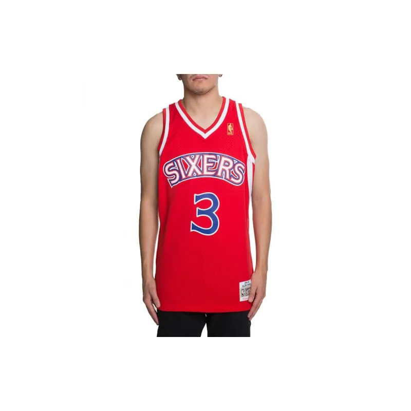 Mitchell Ness Basketball Jerseys Men Red-3