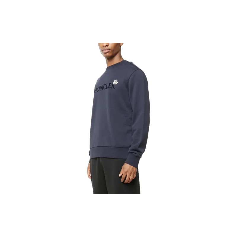 Moncler Sweatshirts Men Navy-4