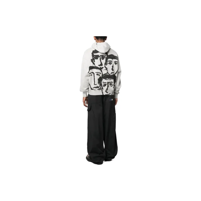 OFF WHITE Faces Skate Hoodie-3