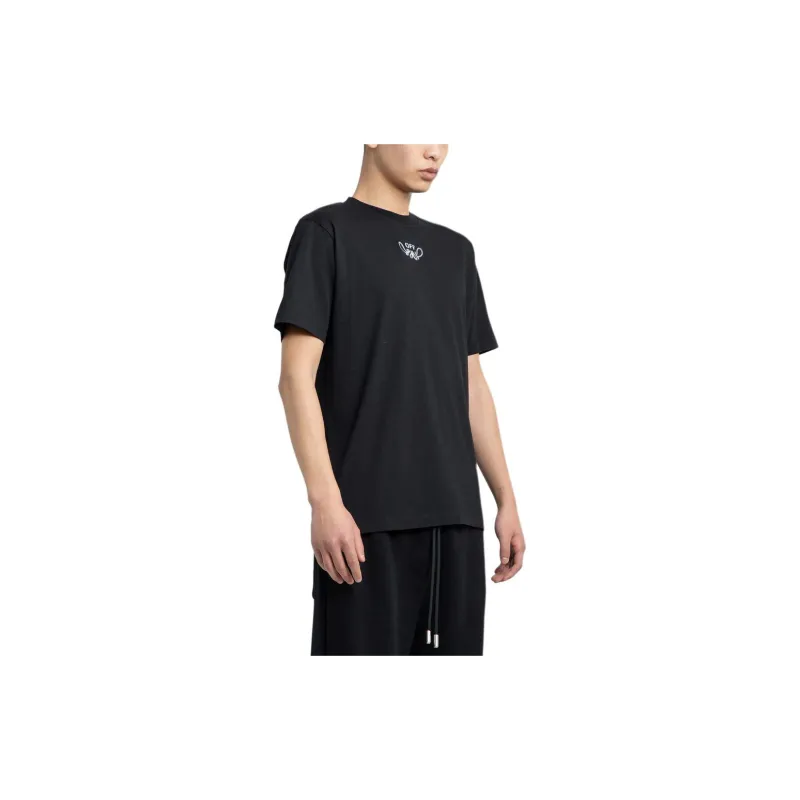 OFF-WHITE Bandana Arrow Slim Short-Sleeve Tee 'Black/White'-4