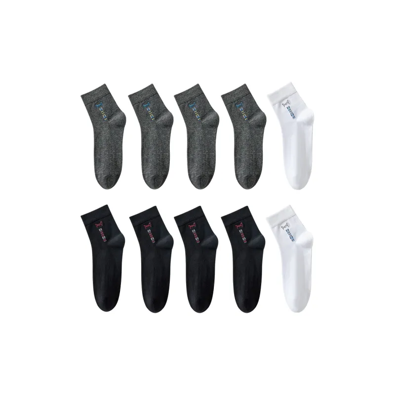 MIIOW Knee High Socks Men's 10 Pack-9