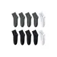Black 4 Pack+Dark Gray 4 Pairs+White 2 Pack