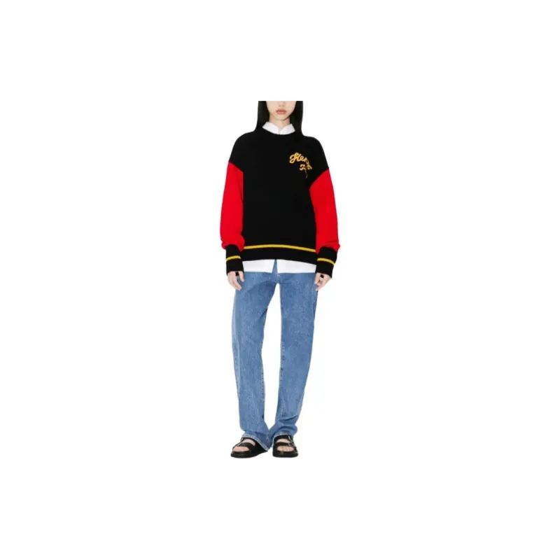 KENZO 'year Of The Dragon' Embroidered Genderless Jumper Sweater Unisex Black Red-2