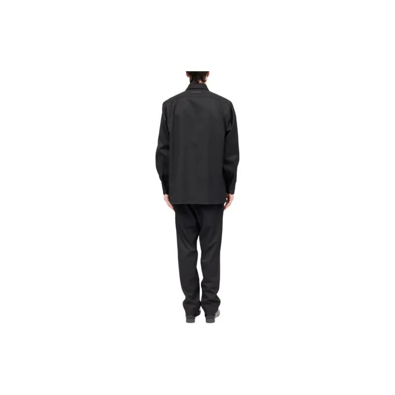 MM6 Maison Margiela Zip detail Long sleeve Shirt-3
