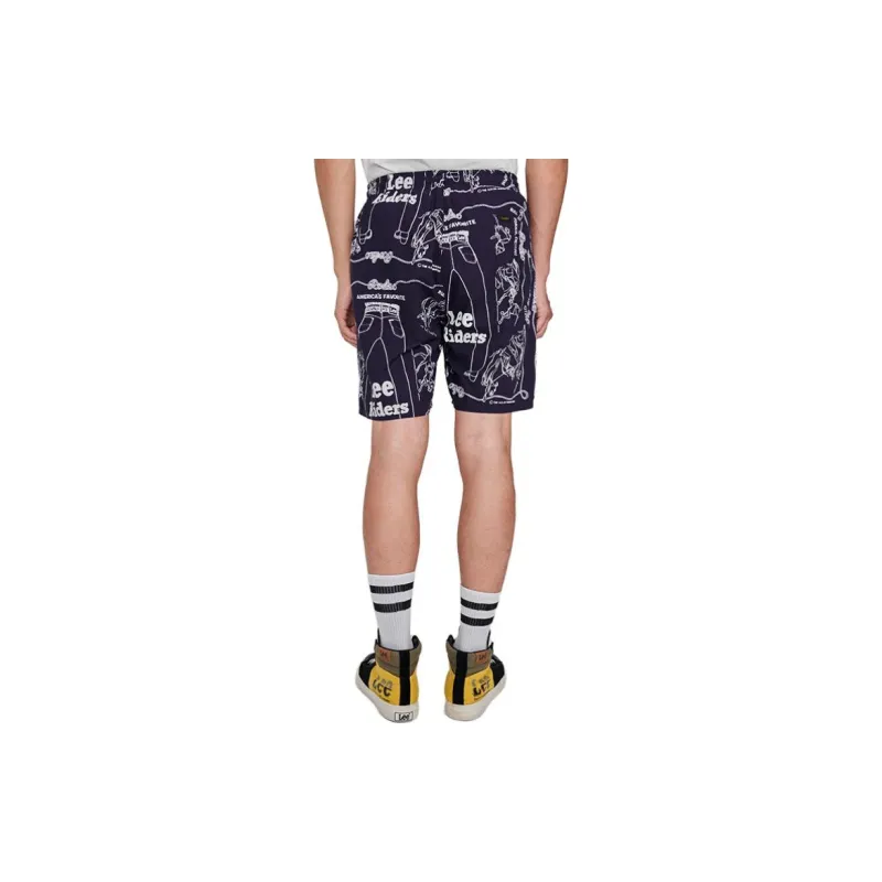 Lee Casual Shorts Men Navy Blue-2