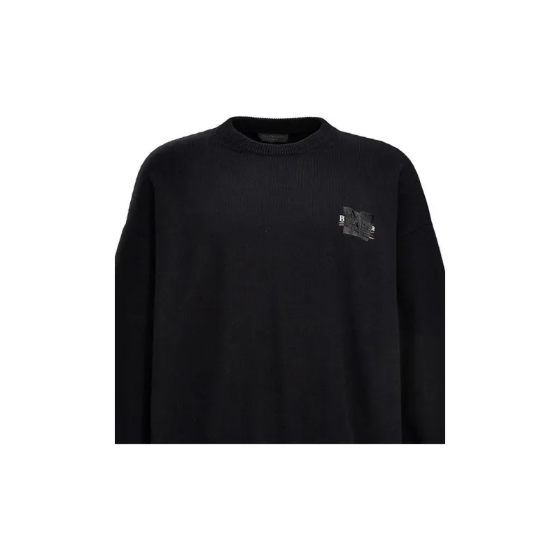 Balenciaga Sweater Regular Fit Men's Black-4