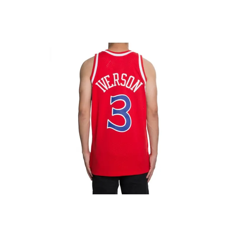 Mitchell Ness Basketball Jerseys Men Red-2