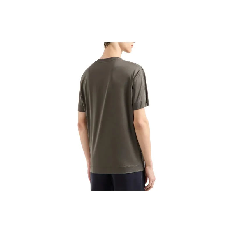 EMPORIO ARMANI 3D effect Asv Embossed Jacquard Jersey T shirt-2
