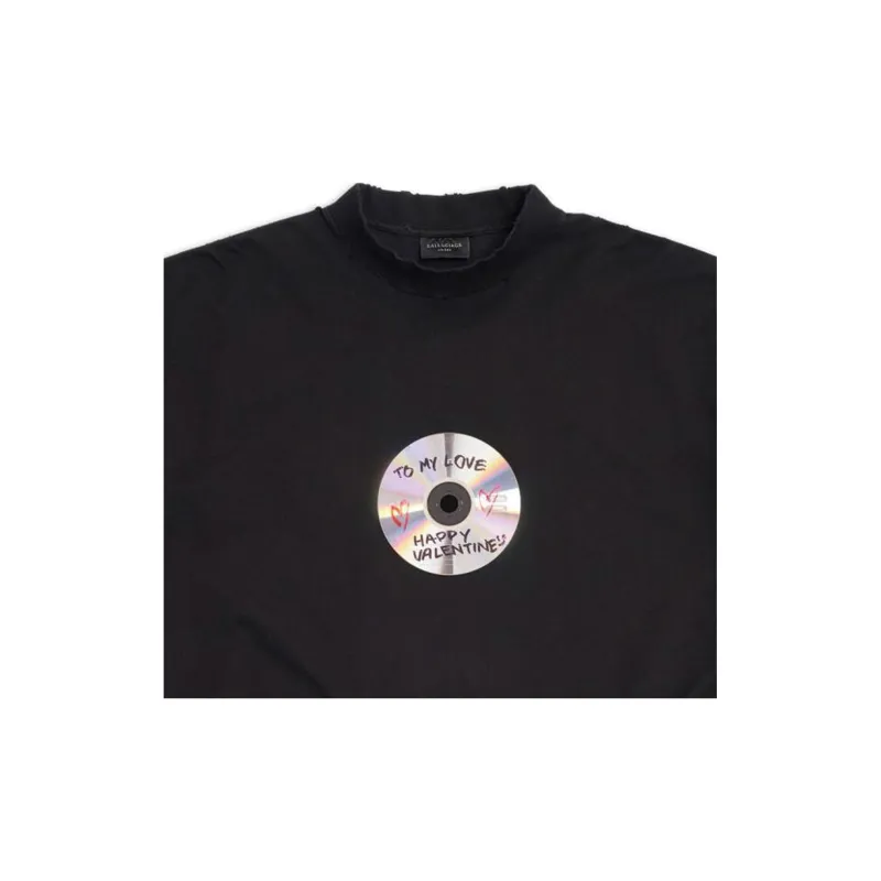 Balenciaga T Shirt Unisex Black Regular Fit-2