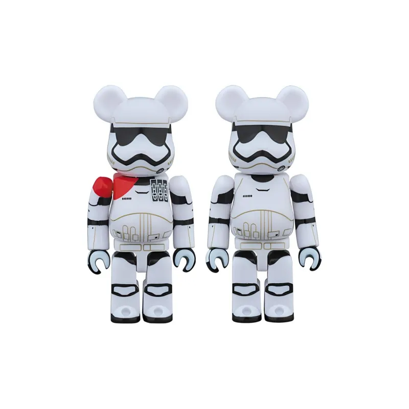 BE@RBRICK First Order Stormtrooper Officer & First Order Stormtrooper 2 Pack White-1