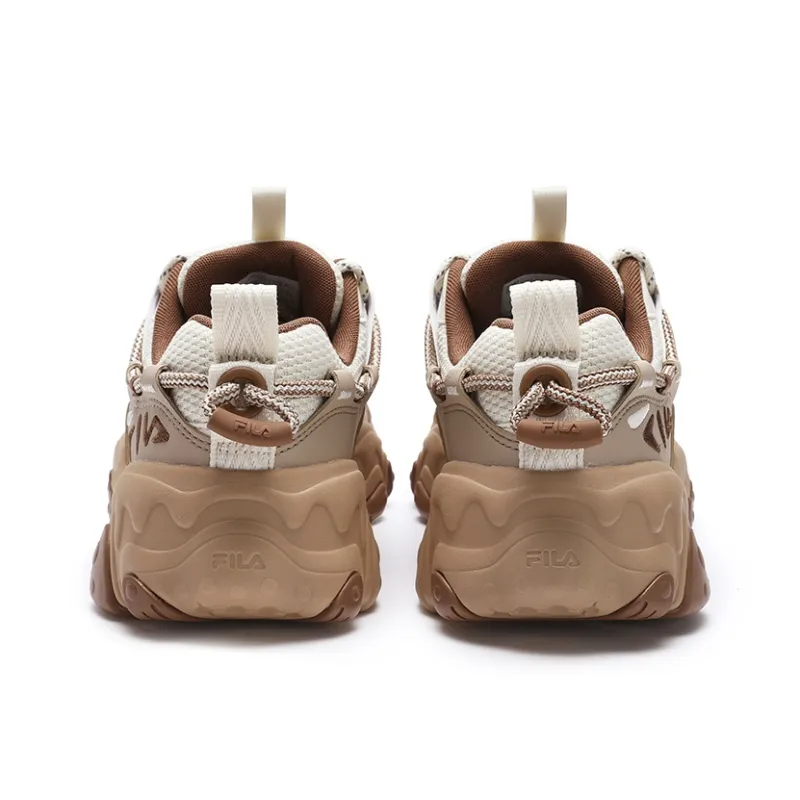 FILA Running Durable Coverage Moisture Wicking Breathable Low Top Running Shoes Women's Antique White/Sandy Brown-4
